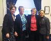Advocacy in Washington DC with US Representative Jean Schmidt.  Pictured are Jenni Dovyak and Nina Keller of AAA7, Polly Doran of AAA1 and Representative Schmidt.